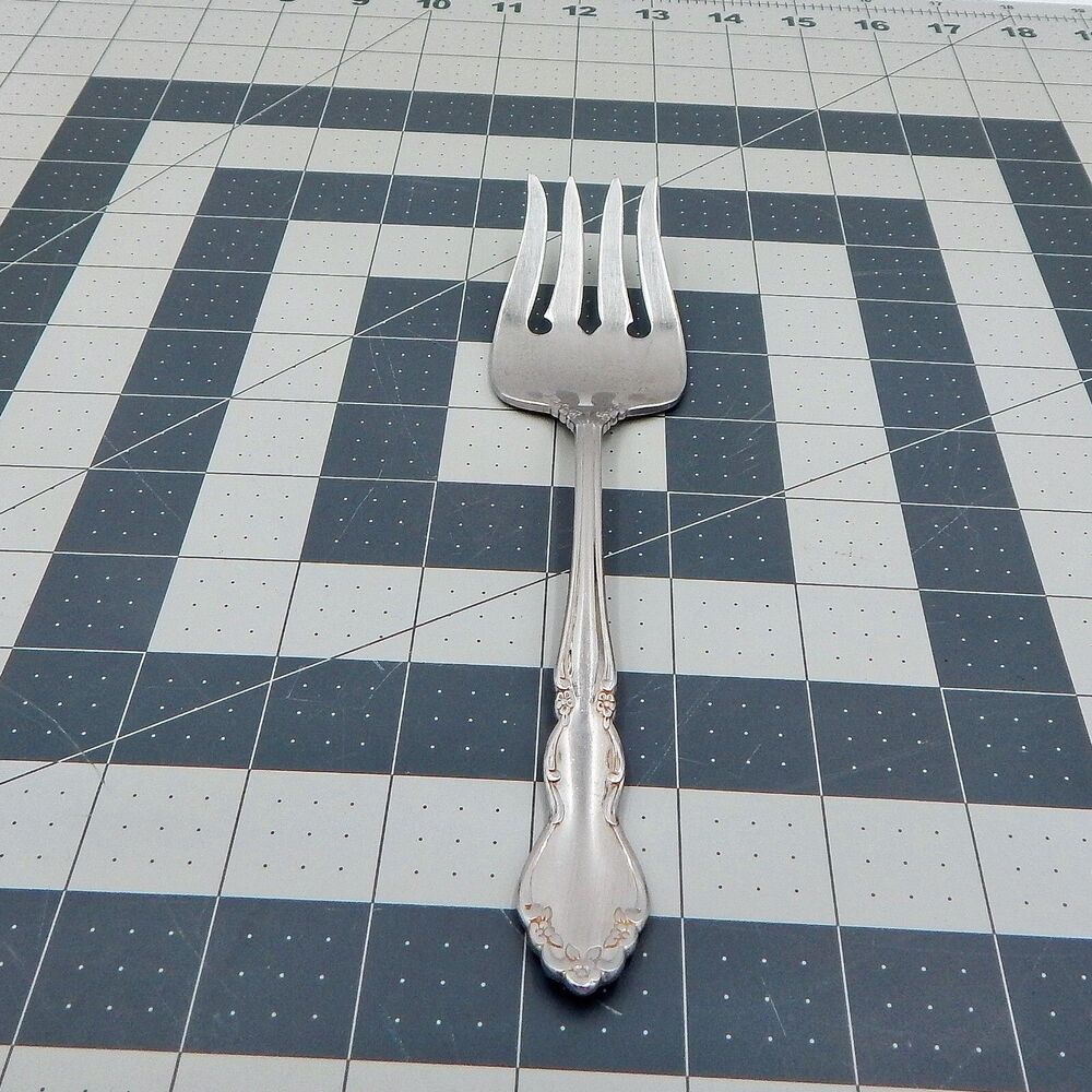 Oneida DOVER Cold Meat Fork Stainless Flatware Glossy 8-1/4 Inch